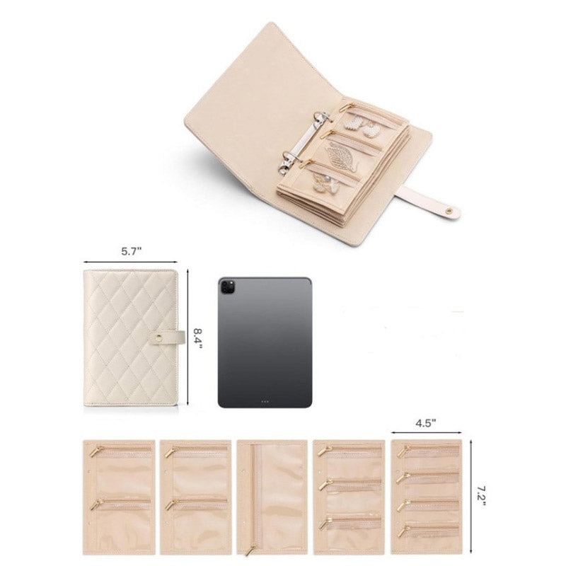 🥳 A Goddess’s Portable Treasure Trove 🥳💞 Huge Hit! ⛽💨 Exquisite, lightweight, and luxurious diamond-patterned jewelry organizer! With separate compartments to keep your jewelry tangle-free, this little jewelry vault protects your pieces from dust 🛍️