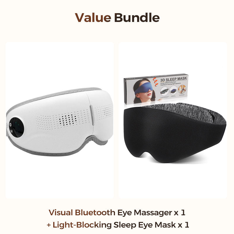 Visual Bluetooth Eye Massager with Heat & Music