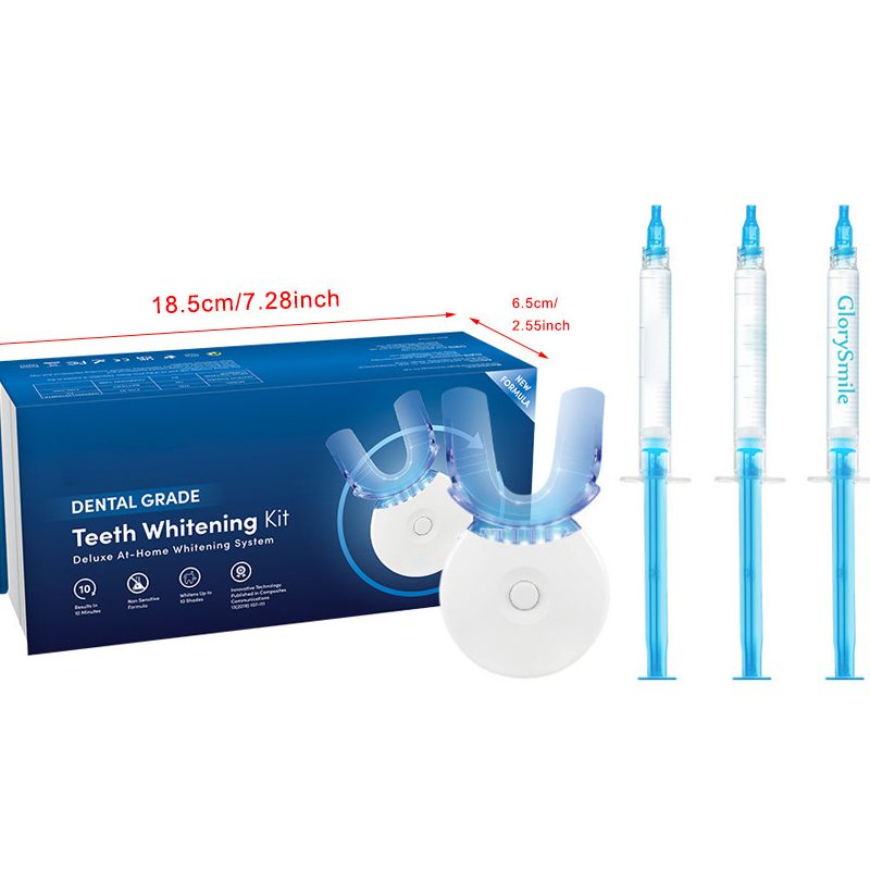 LED Teeth Whitening Kit | 10-Minute At-Home Dental-Grade Stain Remover with Desensitizing Gel, Enamel-Safe for Coffee & Wine Stains