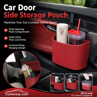 🚗 Save 50%! 🧃 Leather Car Cup Holder – Wide opening, clip‑on & stylish PU ✨