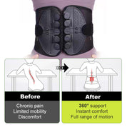 Adjustable Lumbar Support Belt - Relieves Back Pain & Improves Posture