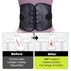Adjustable Lumbar Support Belt - Relieves Back Pain & Improves Posture
