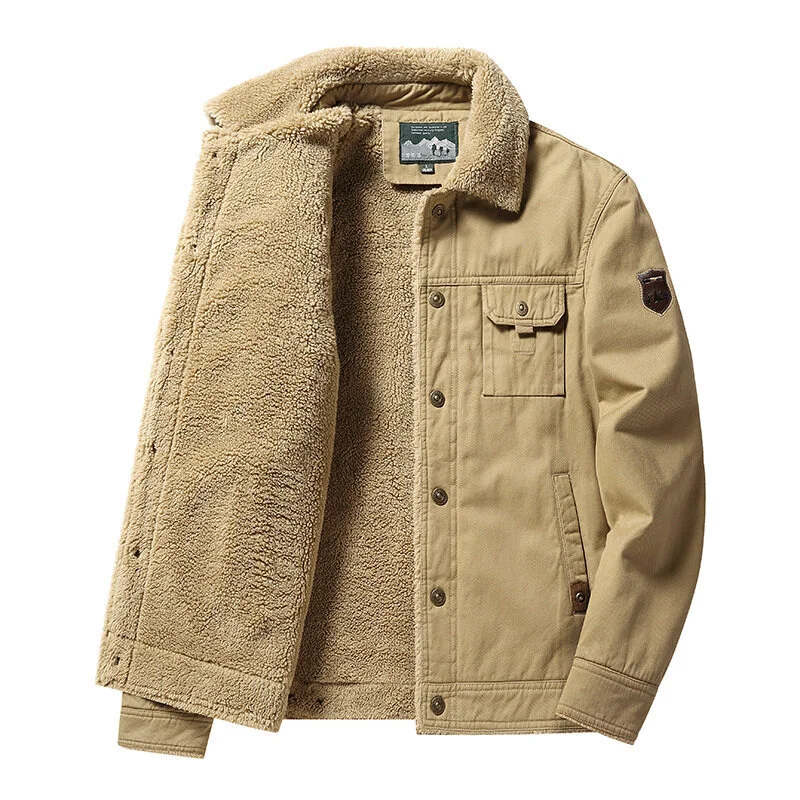 ✨Cozy and warm✨Men's Fleece Thickened Casual Thermal Jacket