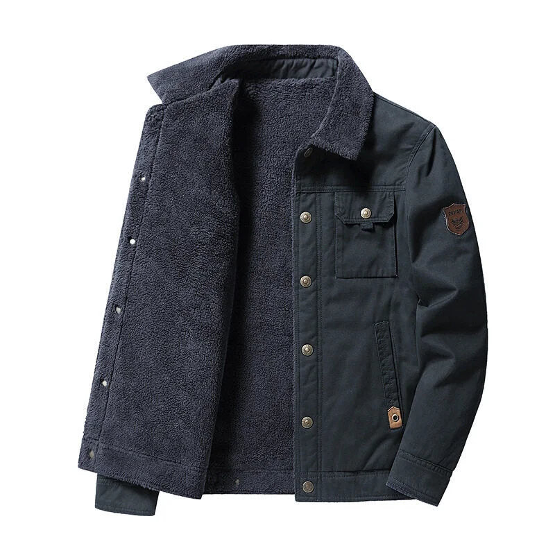 ✨Cozy and warm✨Men's Fleece Thickened Casual Thermal Jacket