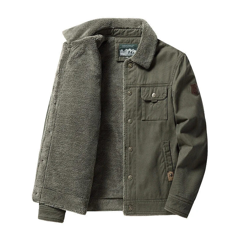 ✨Cozy and warm✨Men's Fleece Thickened Casual Thermal Jacket