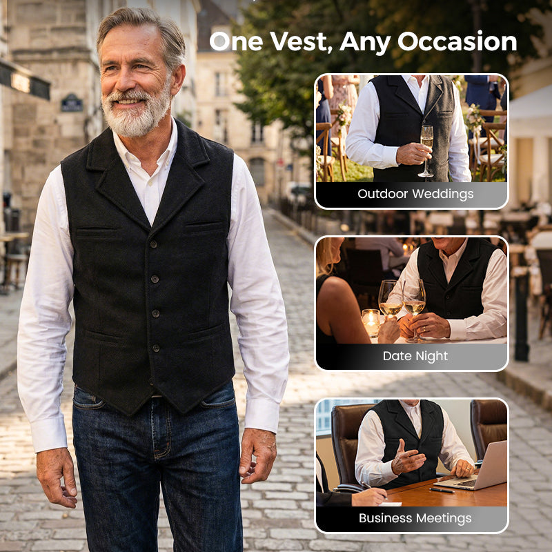Men's Slim Fit Casual Business Vest
