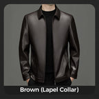 Men's Premium Leather Motorcycle Protective Jacket