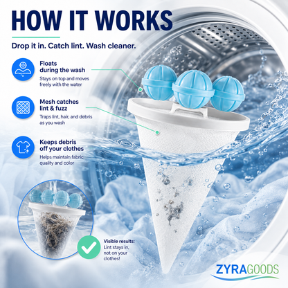 Floating Washing Machine Lint Catcher