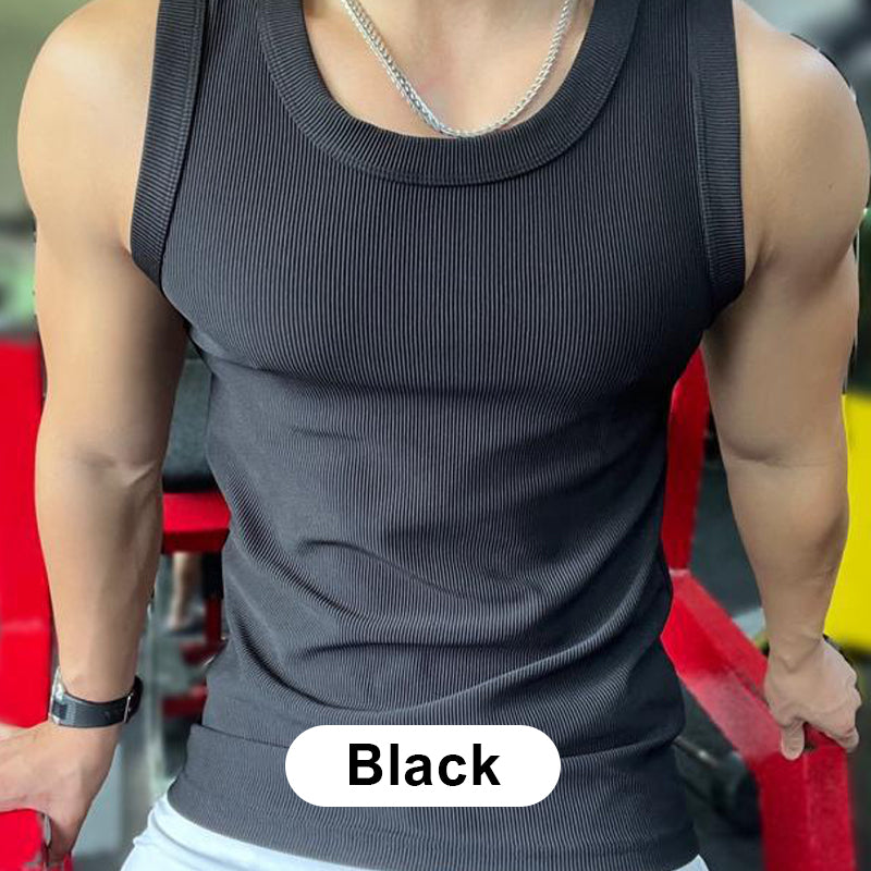🎉🛍️Buy 3 Get 2 Free🎽Round Neck Quick-Drying Stretchy Slim Tank Top