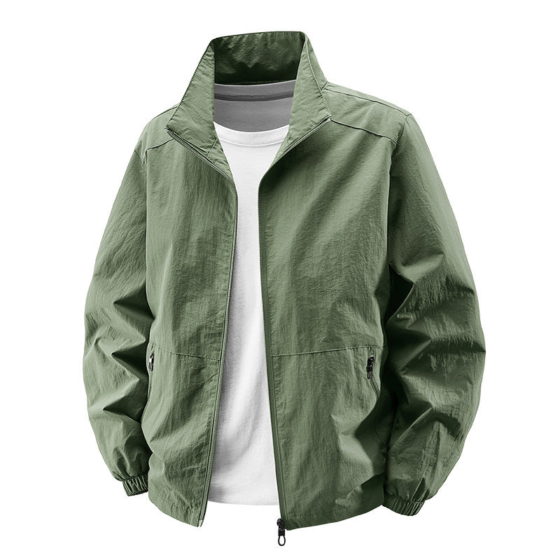 Men's Casual Zip-up Windbreaker