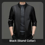 Men's Premium Leather Motorcycle Protective Jacket