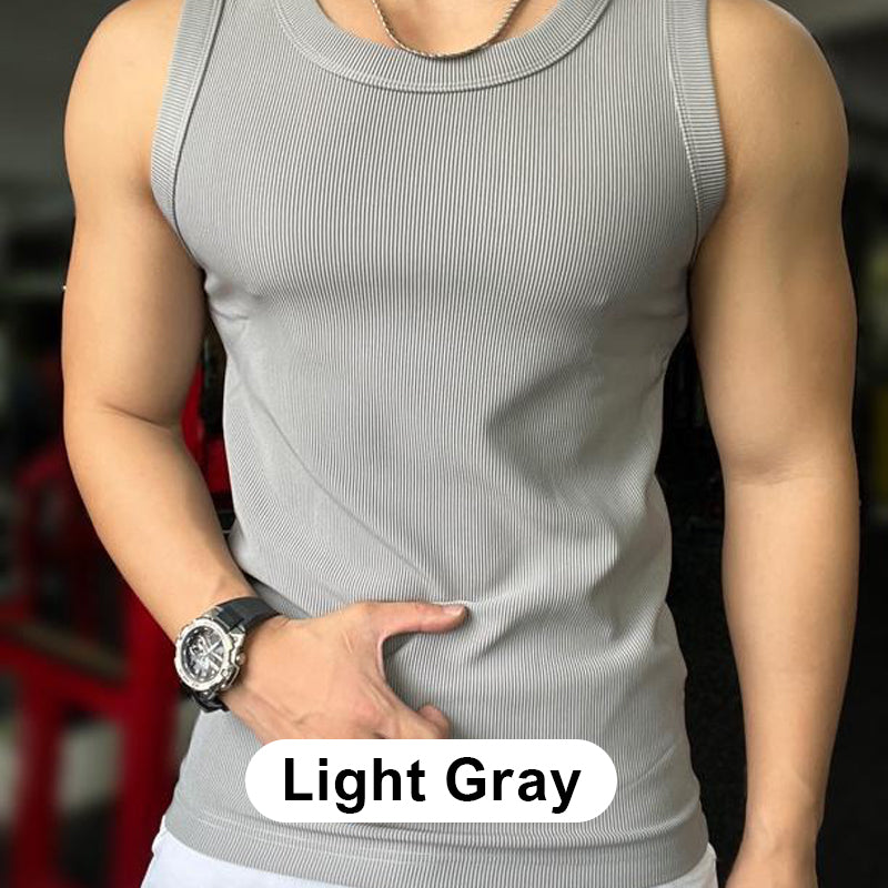 🎉🛍️Buy 3 Get 2 Free🎽Round Neck Quick-Drying Stretchy Slim Tank Top