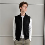 Men’s Solid Color Stab-Proof Vest Coat