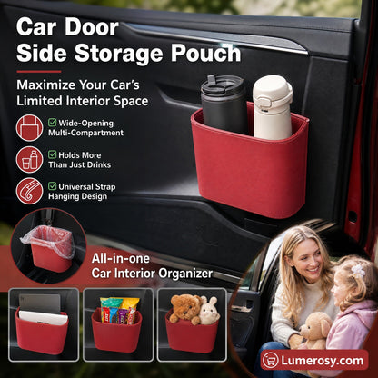🚗 Save 50%! 🧃 Leather Car Cup Holder – Wide opening, clip‑on & stylish PU ✨