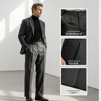 💥Men's Casual Wide-Leg Pants – Breezy pleated front, easy pull-on style 🔥BUY 2 FREE SHIPPING