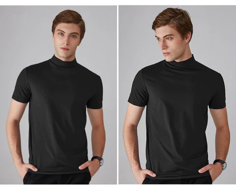 🔈🔈2026 Hot Sale 🎁High Neck Slim Fit T-shirt for Men
