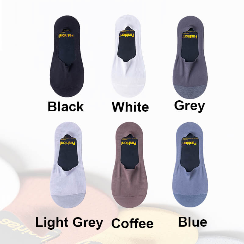 🔥 Special Offer: Thin Breathable Mesh Short Socks – 6 Pairs 🧦
