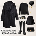 Clearance Sale💥Comfortable Waisted Lapel Trench Coat