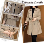 Clearance Sale💥Comfortable Waisted Lapel Trench Coat