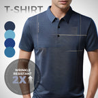 💥Men's Loose Cool Breathable Lapel T-Shirt