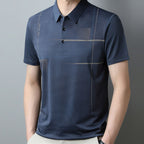 💥Men's Loose Cool Breathable Lapel T-Shirt