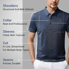 💥Men's Loose Cool Breathable Lapel T-Shirt
