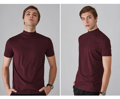 🔈🔈2026 Hot Sale 🎁High Neck Slim Fit T-shirt for Men