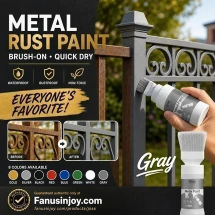 🖌️ Wasserbasierte Metallic-Silber-Farbe – Deckend, schnell trocknend & mit integriertem Pinsel – Ideal für kreative Projekte & Deko ✨