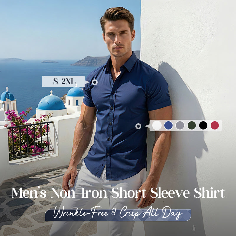 👔✨ Men's Non-Iron Button Up Shirts – Wrinkle-Free, Premium Cotton & Classic Fit 👕