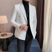 ✨Elite Men's Casual Double-Breasted Premium Suit Jacket