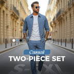 ✈️Free Shipping✈️Men’s Casual Solid Color 2-Piece Set – Jacket & Pants