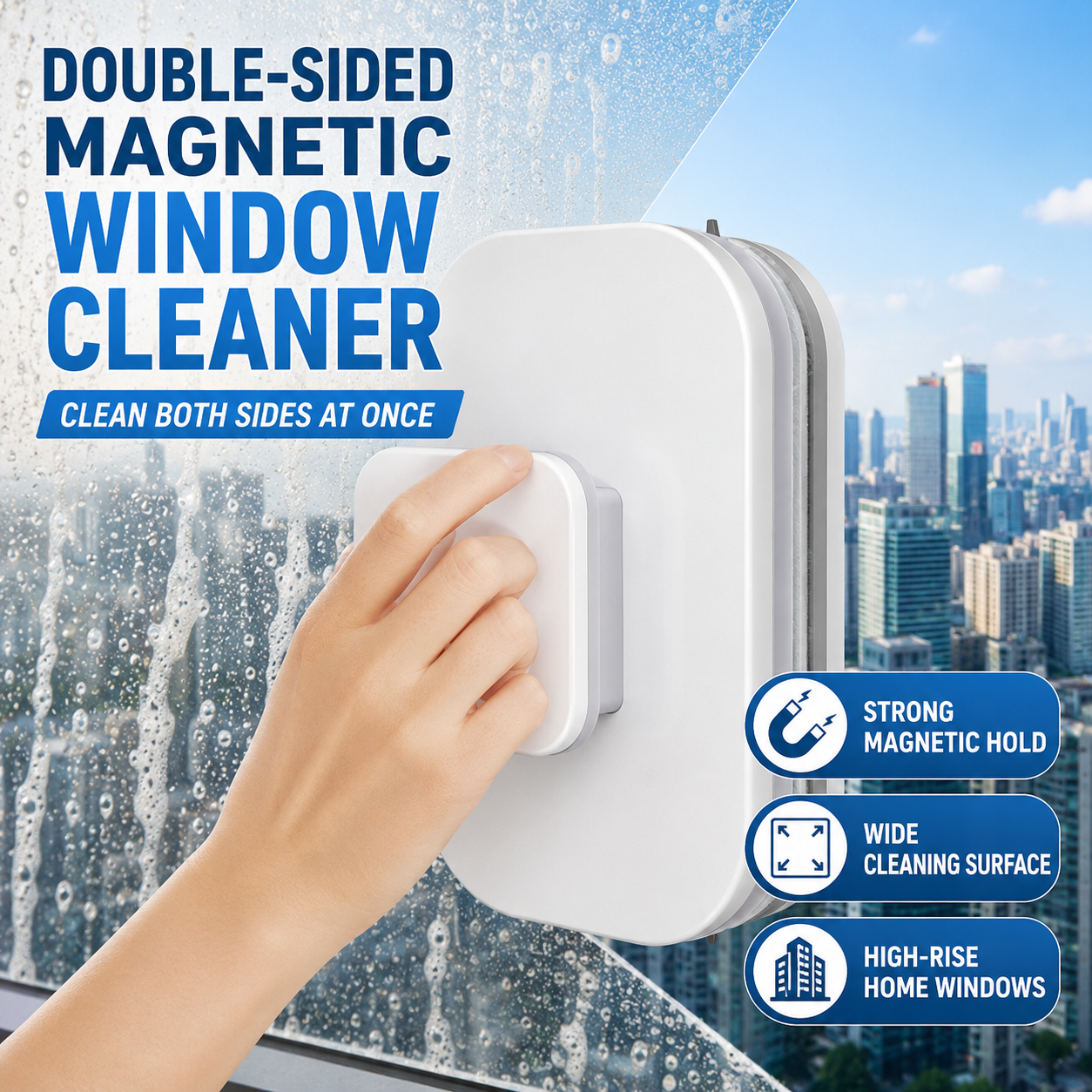 💥 -50% DI SCONTO – Pulitore magnetico per vetri 6 in 1: doppia azione, totale sicurezza, risultati impeccabili fin dalla prima passata – approfittane subito 🧲 🛒