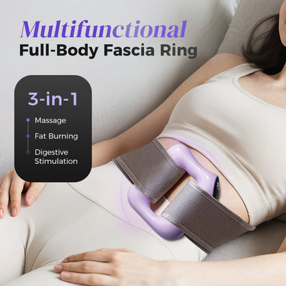 🏆Handheld Fascia Massage Ring | 5-Speed Deep Tissue with Adjustable Strap for Neck & Back🌿👑