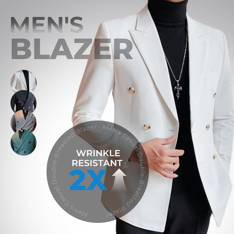 ✨Elite Men's Casual Double-Breasted Premium Suit Jacket