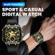 🔥LED Backlight+Stopwatch Technique🔥Multi-Function Sport & Casual Digital Watch