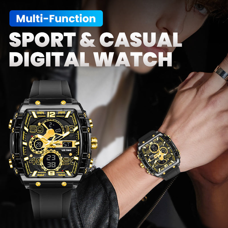 🔥LED Backlight+Stopwatch Technique🔥Multi-Function Sport & Casual Digital Watch