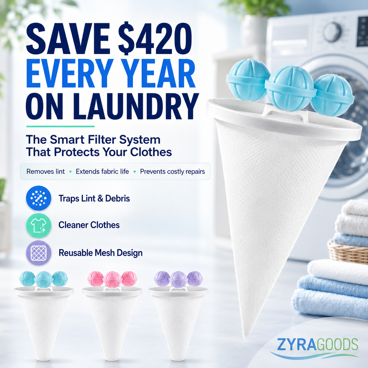 Floating Washing Machine Lint Catcher