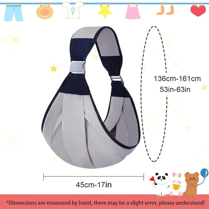 👶 Ergonomic Baby Wrap Carrier | Hip-Healthy M-Seat, Hands-Free for Newborns to 36 Months