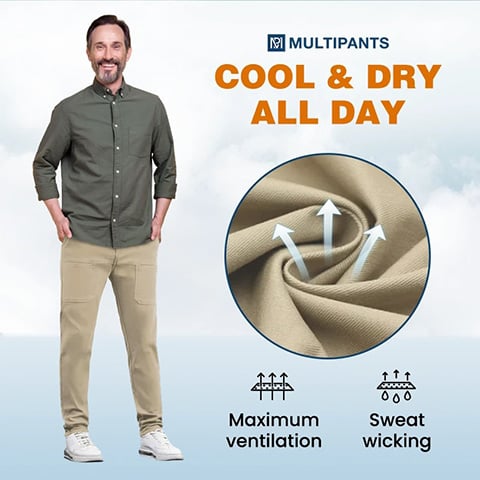 🔥Hot Sale 70%off  👖MultiPants – High Stretch Multi-pocket Durable Cargo Pants