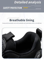 Knob-type anti-slip and anti-puncture 🛠️work safety shoes👟
