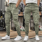 Men's Multi-Pockets Drawstring Waist Cargo Pants