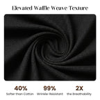 ⏳Time-Limited Special⏰Men’s Casual Waffle Shirt Pants 2-Piece Set