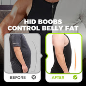 Men’s Zip-Up Waist Trainer Tank Top