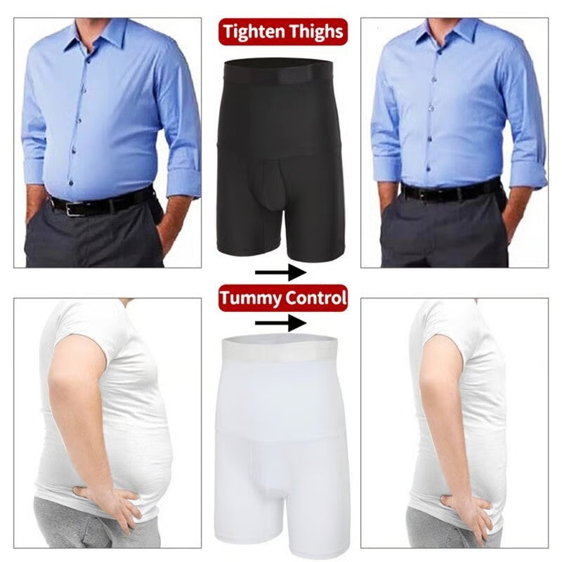 Men’s High-Waist Compression Shapewear Shorts