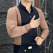 😎☀️Men's Stylish Color-Block Shirt