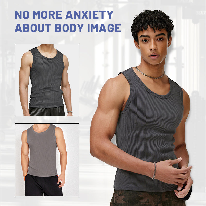 🎉🛍️Buy 3 Get 2 Free🎽Round Neck Quick-Drying Stretchy Slim Tank Top