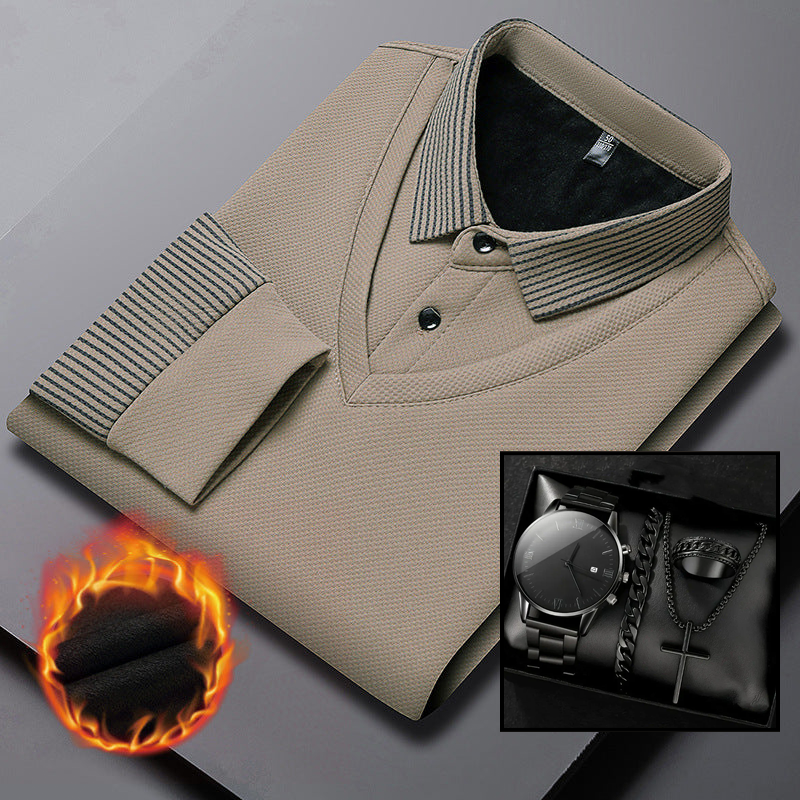 🎁Striped Lapel Fake Two-Piece Shirt🔥BUY 2 FREE SHIPPING