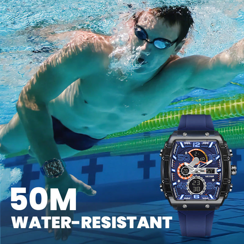 🔥LED Backlight+Stopwatch Technique🔥Multi-Function Sport & Casual Digital Watch