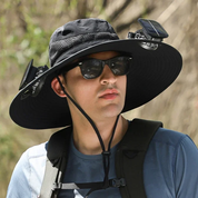 🔥Manufacturer's Sale $100 off🔥Outdoor Wide Brim Sun Hat With Solar Fan