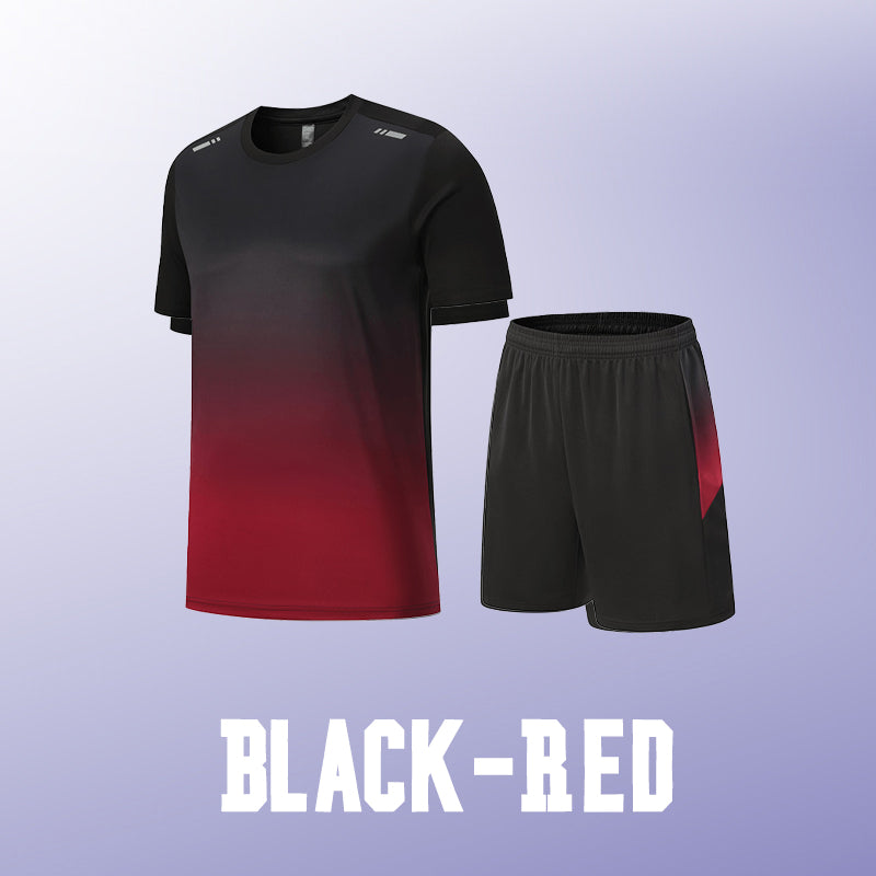 ☀️💦Men’s Loose-Fit Breathable Quick-Drying Athletic T-Shirt & Shorts Tracksuit